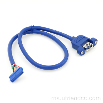 Kabel Motherboard ODM USB-3.0 dengan skru kunci